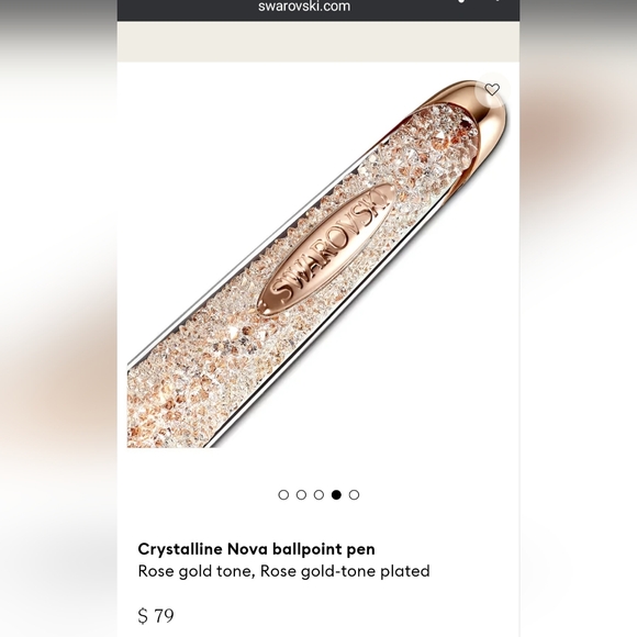 NEW AUTHENTIC GENUINE SWAROVSKI ROSE GOLD 🌹 BALLPOINT PEN - Picture 1 of 6